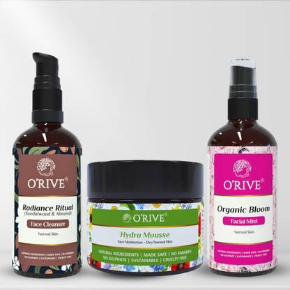 O'rive Orive Normal Skincare kit | Radiance Ritual Sandalwood & Almond