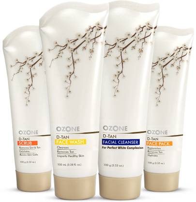 OZONE Combo | Instant Tan Removal For All Skin Types | Face Cleanser,