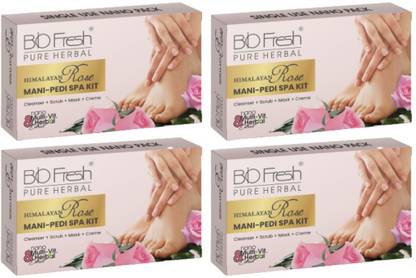 Biofresh Herbals Pedicure Manicure Rose Spa Kit for Refreshing Hand & Foot Care Kit