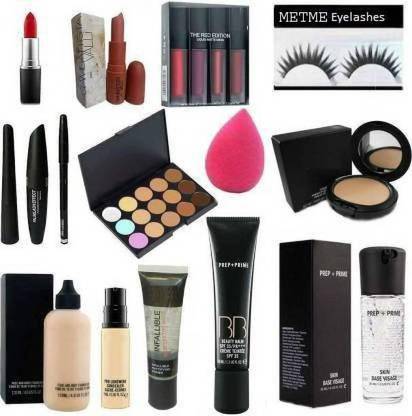 METME makeup combo kit of 15 pieces items set