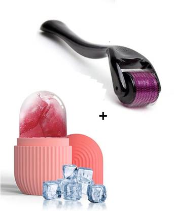 JM SELLER Micro Needles (0.5mm) Derma Roller & Ice Roller For Face Massager