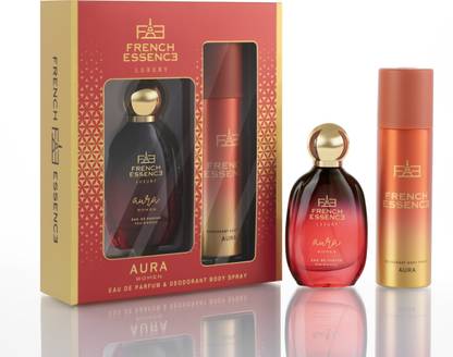 FRENCH ESSENCE Luxury Gift Pack - Aura (150Ml Deodorant & 60Ml Perfume)