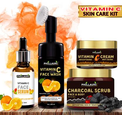 Phillauri Vitamin C Face Serum, Facewash, Toner, Moisturizer Full Skin Care