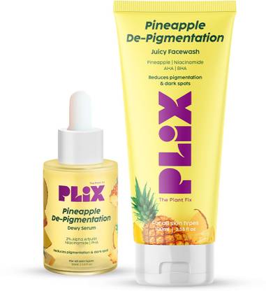 The Plant Fix Plix 5% Pineapple Foaming Face Wash And Serum for Pigmentation & Dark Spots