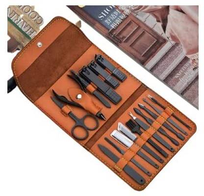 Khelni 16 IN 1 Proffesional Stainless Steel Manicure Pedicure Kit