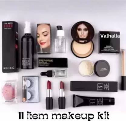 cismoline Face makeup kit primer, fixer, serum, concealer, bb cream, compact powder etc. (Pack of 11)