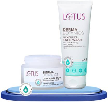 LOTUS Derma Deep Hydra Creme & Blemish Free Face Wash