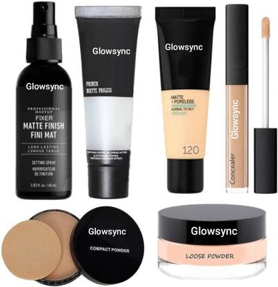 Glowsync Face makeup combo kit of 6 unique beauty products for makeup (Pack of 6)