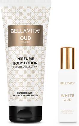 BELLAVITA White Oud Perfume & White Oud Perfume Body Lotion Combo|Long lasting Fragrance|