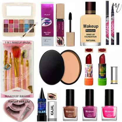 GLOW IT Daily Deal Makeup Kit Of 17 Items  (17 Items in the set)