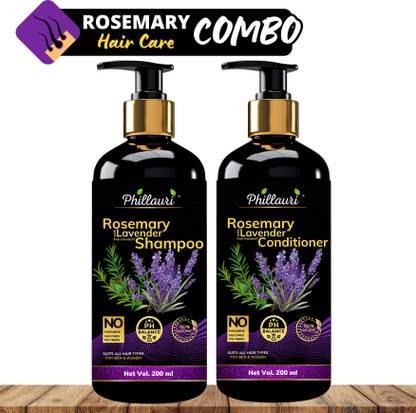 Phillauri Rosemary Shampoo & Conditioner Set for Nourished, Shiny, and Healthy Hair Care