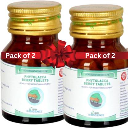 ldd bioscience Phytolacca Berry Tablet Combo Pack of 2 For Weight Management (