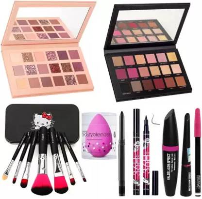 Dhanmann Combo of 1 Kajal, 1 Eyeshadow, 1 Glue, 1 Eyeliner, 1 Mascara, 1 Eyebrow Pencil