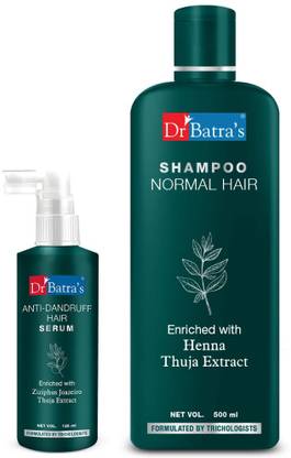 Dr Batra's Anti Dandruff Hair Serum and Normal Shampoo - 500 ml