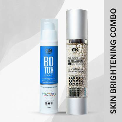 CO Luxury Combo of Botox Cream & Glutathione 3D Glow Skin Serum | Anti Ageing
