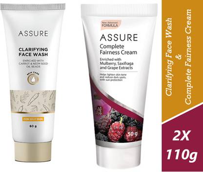 ASSURE Complete Fairness Cream 50g & Clarifying Face wash 60g