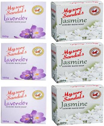 Mysore Sandal's Jasmine and Lavender Soap 150g Each Pack