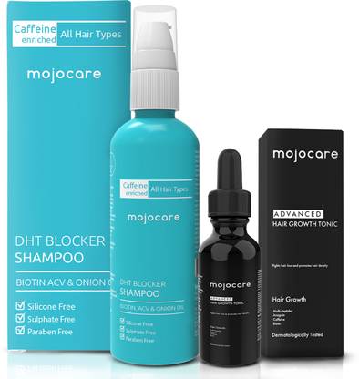 Mojocare DHT Blocker Shampoo-200 ml+RPB Growth Tonic-20 ml(Pack of 2)
