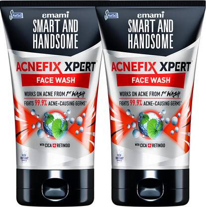 Smart and Handsome Anti-Acne Duo - Acnefix Xpert Face Wash 100g Each | Reduces Acne from 1st Wash