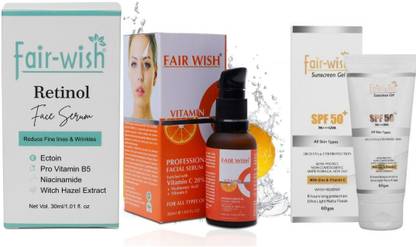 FAIR WISH Transform Your Skincare Routine with Retinol and Vitamin-C Serum with Sunscreen