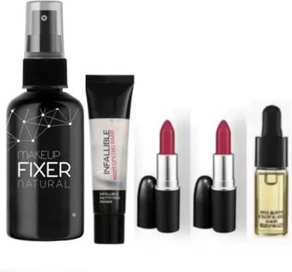 lately MAKEUP COMBO OF FIXER PRIMER LIPSTICK & SERUM