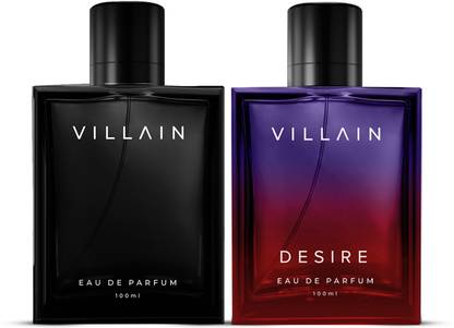 VILLAIN Magnetic Fragrance Combo (Classic, Desire 100 ml each) Eau de Parfum  -  200 ml