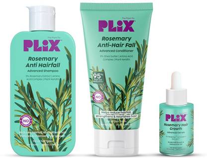 The Plant Fix Plix Rosemary Anti Hairfall Combo with 3% Redensyl Serum, Shampoo & Conditioner