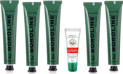 BOROLINE Antiseptic Ayurvedic Cream & Lip Balm 20g 5pc