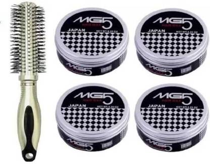 mkldsrh professional roller comb with pack of 4 mg 5 super hold hair wax for hair styling