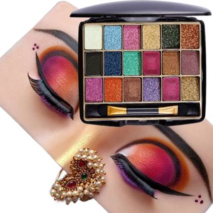 WECHARMERZ Eyeshadow Practice Face Dummy With 18 Color Eyeshadow Palette