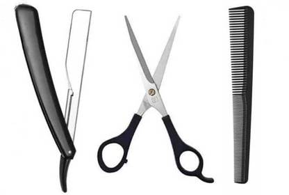 mkldsrh professional hair cutting scissors with razor ustra with hair cutting comb for hair
