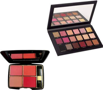 INDIANA HUDA SP 4IN1 Amazing Blusher & Rose Gold Edition Eyeshadow Palette(Multicolor)