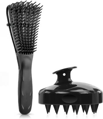 Jibaro Hair Curly Hair Faster n Easier Detangle Wet or Dry Hair with Scalp Massager Shampoo Brush