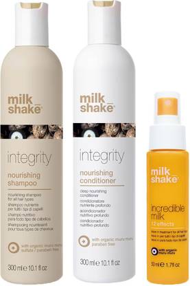Milk Shake Integrity Shampoo 300ML & Conditioner 300ML With 12 Effects Incredible Milk 50ML With Murumuru Butter