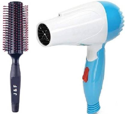 HINSHITSHU Premium Round Hair Styling Brush With Professional 1290 Hair Dryer