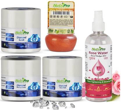 NutriPro Diamond Facial Kit With Roller Enriched Real Diamond Dust