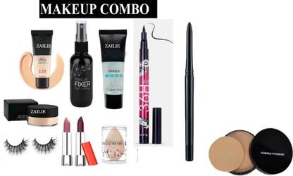 Zailie Makeup combo Set of 11 Items Foundation