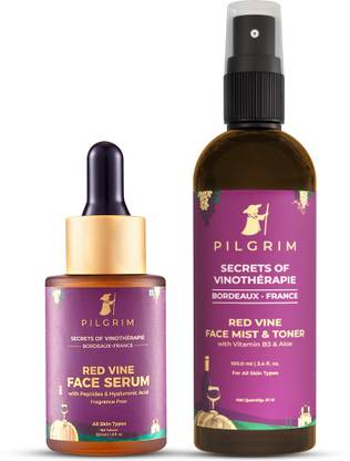 Pilgrim Ultimate Anti-Ageing & Hydrating Combo Kit with Red Vine for Youthful Radiance