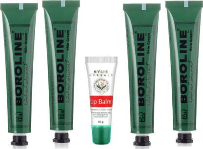 BOROLINE Antiseptic Ayurvedic Cream & Lip Balm 20g 4pc