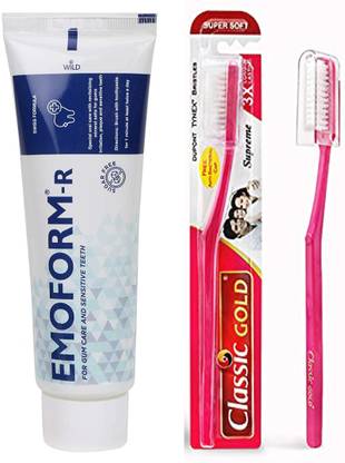 Emoform R Toothpaste 150 G + Super Soft Toothbrush