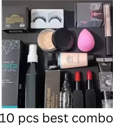 Jus’Be U Makeup combo primer fixer compact powder foundation concealer face serum lipstick