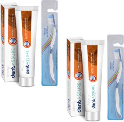 ATOMY Ganoderma Toothpaste & Toothbrush (for sensitive ,bleeding,loose teeths)