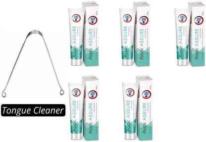 Rastic Assure Tongue Cleaner With Dent Neem Paste