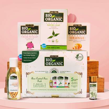 Indus Valley Bio Organic Acne Control Face Pack, Face Mask Safe for all Skin