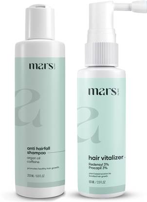 mars by GHC Hair Growth Vitalizer With Redensyl (60ml) & Anti Dandruff Shampoo (200ml) For Hair Growth