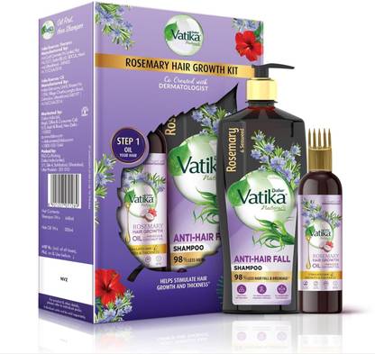 Dabur Rosemary Anti-Hair Fall Shampoo(640ml) + Rosemary Hair Growth Oil(200ml)