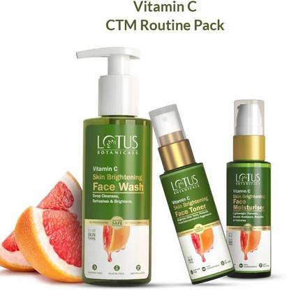 Lotus Botanicals Vitamin C CTM Routine Pack.