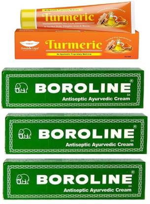 BOROLINE ANTISEPTIC CREAM PACK OF 3 WITH TUREMERIC CREAM 30 GRM