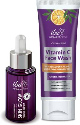 Iba Advanced Activs Vitamin C Face Wash + Skin Glow Power Serum Combo