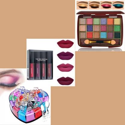 lately 18COLOR EYESHADOW & SHIMMER GLITTER WITH LIQUID MATTE LIPSTICK SET